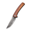 Civivi Mini Asticus Linerlock Wood Damascus Folding Knife