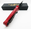 Piranha Miniguard Red Automatic Tactical Black Blade