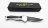 Piranha Fingerling Silver Automatic Knife Tactical Black Blade