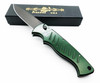 Piranha Pocket Automatic Knife Green Tactical Black Blade
