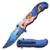 Masters Collection Blue Mermaid Spring Assisted Knife with Pocket Clip