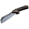 Spring Assisted Knife USMC Wharncliffe Blade Black Tan Tactical EDC