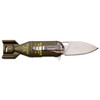 Spring Assisted Green Shark Bomber Folding Pocket Knife