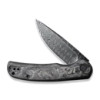 CIVIVI Nox Flipper Knife Carbon Fiber With Steel Handle (2.97" Damascus Blade)