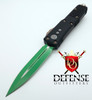 Microtech UTX-85 Jedi Master OTF Green Double Edge Dagger