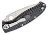 Spyderco Resilience Lightweight Folding Knife Black FRN Handle Satin Partial Serrated Blade