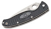 Spyderco Resilience Lightweight Folding Knife Black FRN Handle Satin Partial Serrated Blade