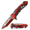 MTech USA Spring Assisted Knife Red and Silver