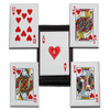 Royal Flush (Hearts) Red 5pc Throwing Blade Card Set with Case