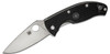 Spyderco Lightweight Tenacious Folding Satin Plain Blade, Black Handles