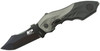 Smith & Wesson SWMP5L M&P MAGIC Assisted Flipper Black Plain Blade, Black Aluminum Handles with Rubber Inserts