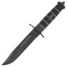USMC Blackout Combat Fighter Fixed Blade Knife With Nylon Sheath