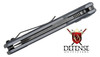 Kershaw Launch 11 AUTO Folding Knife BlackWashed Reverse Tanto Blade, Gray Aluminum Handles