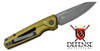 Kershaw Launch 11 AUTO Folding Knife BlackWashed Reverse Tanto Blade, Olive Aluminum Handles