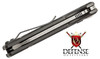 Kershaw Launch 11 AUTO Folding Knife BlackWashed Reverse Tanto Blade, Black Aluminum Handles