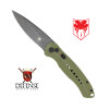 CobraTec OD Green Handle Diablo Side Opener Automatic Black Stonewash
