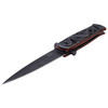 Dark Side Blades Silver Dragon Over Red Assisted Knife