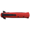 Dark Side Blades Silver Dragon Over Red Assisted Knife