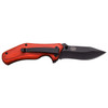 Elk Ridge Spring Assisted Knife Red Wood Handle Black 3CR13 Drop Point Blade