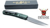 Piranha Virus Automatic Knife Green Tactical Plain Blade