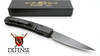 Piranha Virus Automatic Knife Black Tactical Plain Blade