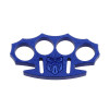 Cobratec Blue Knurled CNC T6 Aluminum Lightweight Knuckles