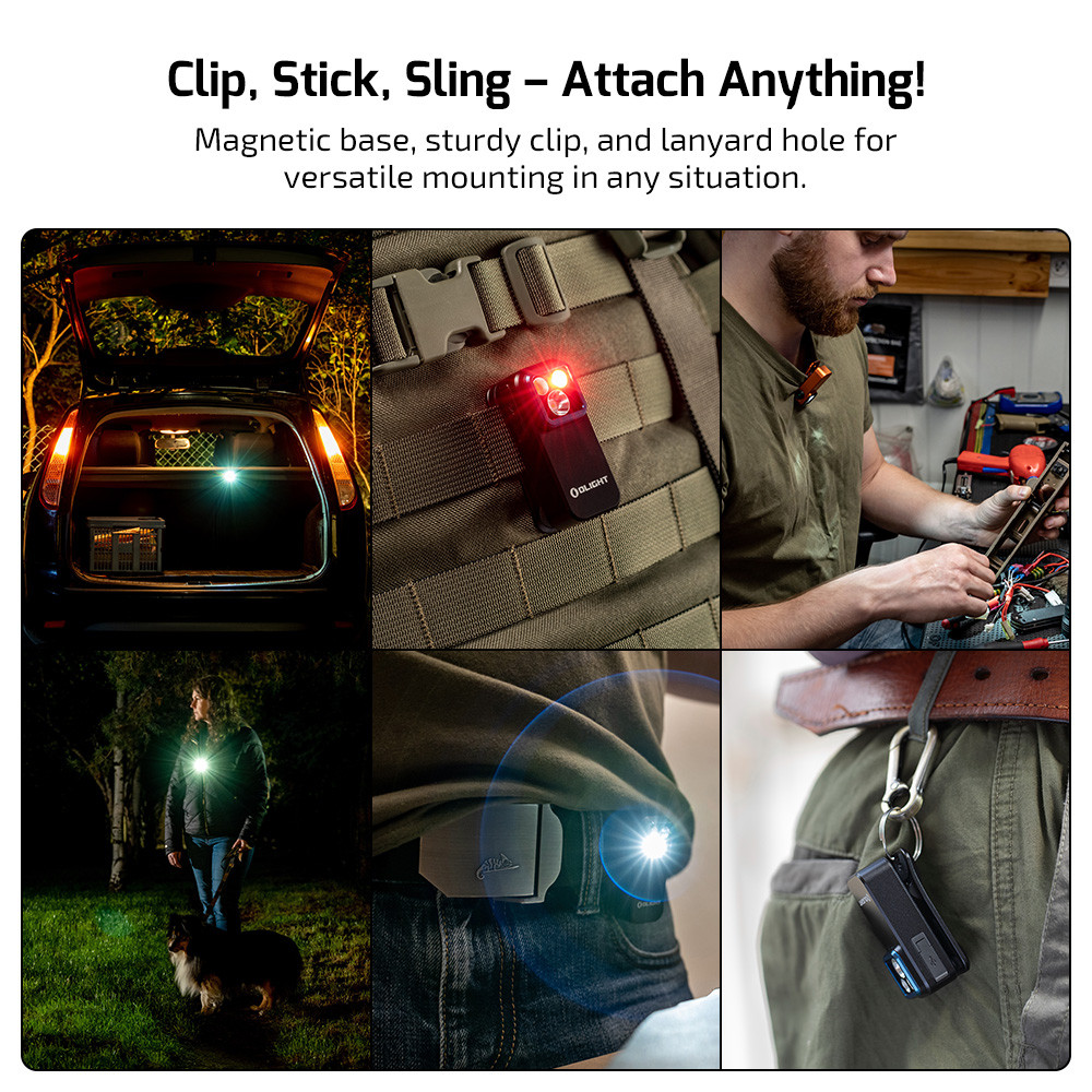 Olight Oclip Pro Zombie Green Limited Edition Clip-On Flashlight