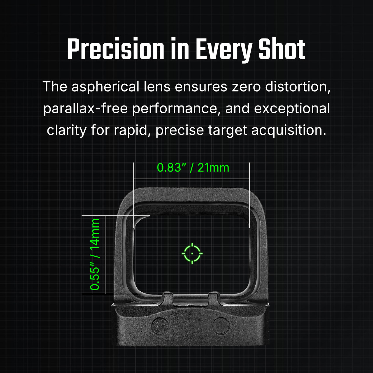 Olight Osight SE Enclosed Reflex Sight Green Multi-Reticle Optic