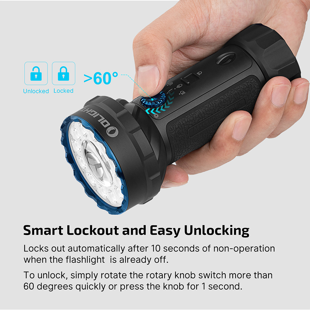 Olight Marauder Mini 2 Compact High Performance Flashlight Black