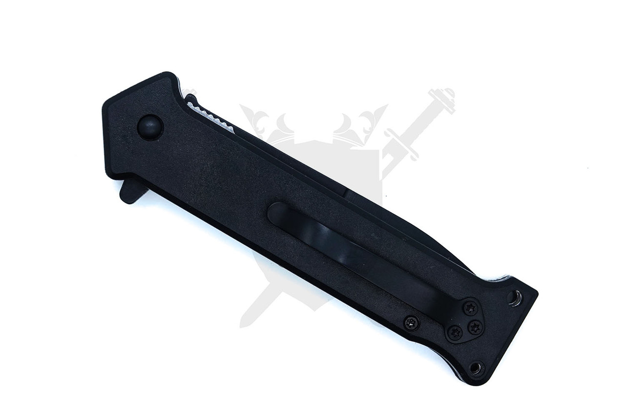 Joker Chaos Slimline Spring Assisted Folding Knife – Half Serrated
