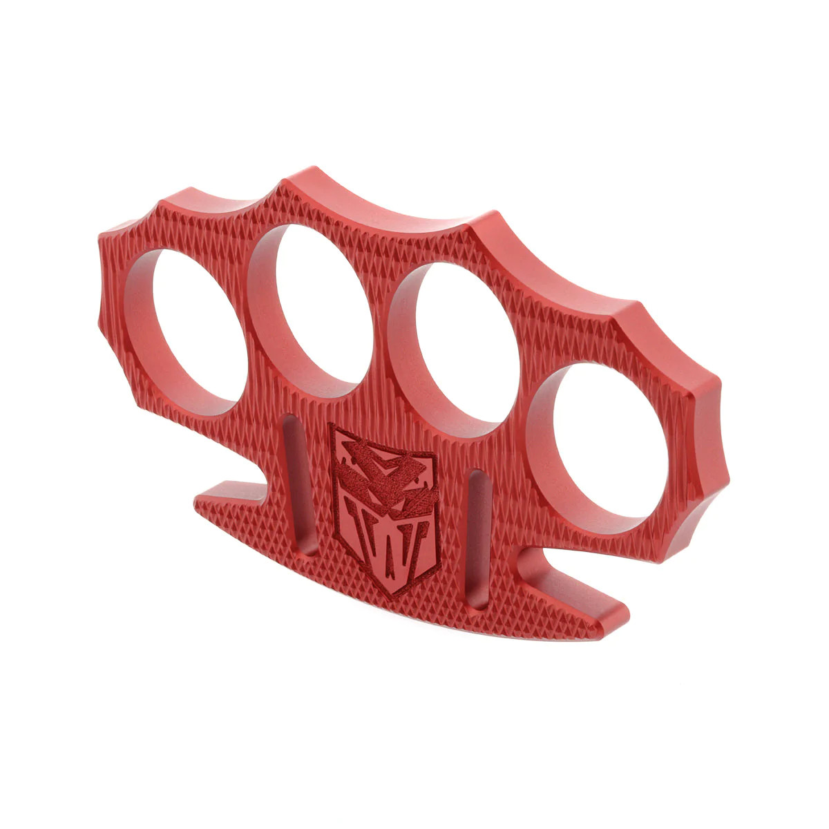Cobratec Red Knurled CNC T6 Aluminum Lightweight Knuckles