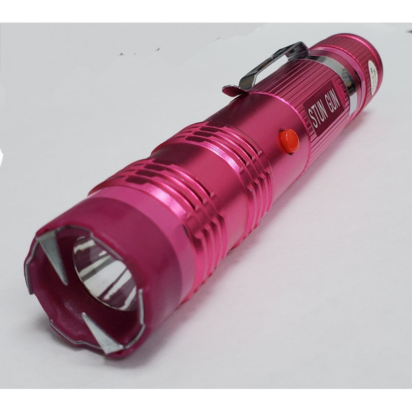 Cheetah Pink Alpha Force - Stun Gun LED Rechargeable Flashlight 10 Million Volt