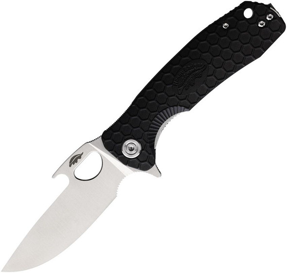 HB1061 Honey Badger Linerlock Opener Knife Medium Black 8Cr13MoV