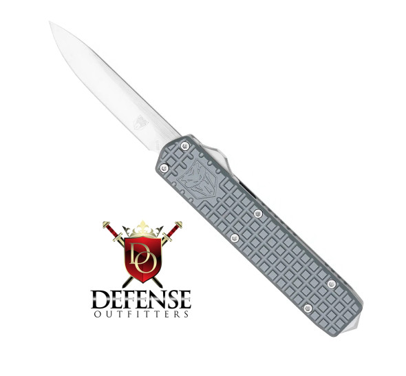 Cobratec Small Warrior Knife Grey Drop Point Plain M390 Blade OTF