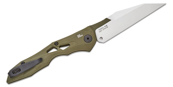 Kershaw Launch 13 Automatic Knife OD Green Handle Two-Tone CPM-154 Wharncliffe Satin Blade