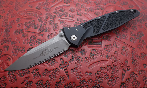 Microtech Socom Elite Manual Knife S/E Apocalyptic Full Serrated Blade Linerlock