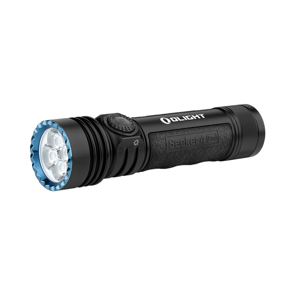 Olight Seeker 4 Pro Rechargeable LED Flashlight (Cool White LED, Black)