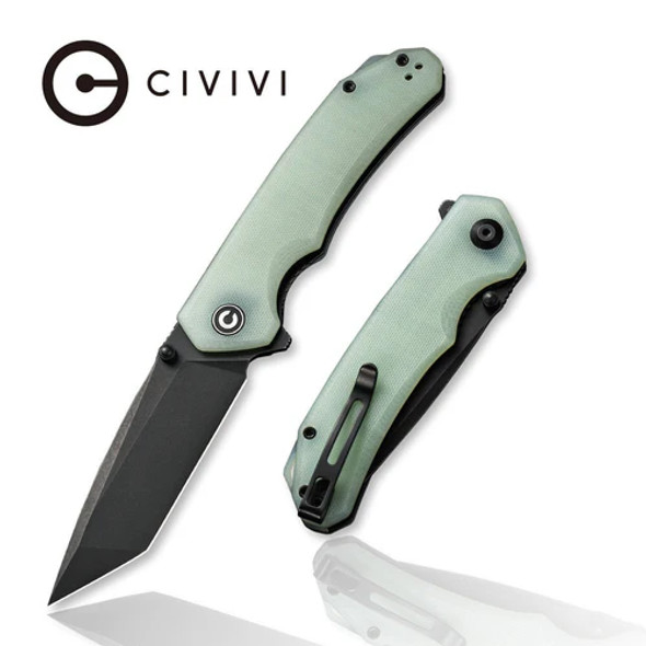 CIVIVI Brazen Flipper & Thumb Stud Knife G10 Handle (3.46" D2 Blade)