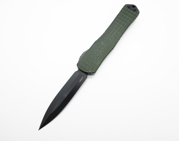 Heretic Knives Manticore X OD Green Frag Handle & DLC Double Edge MagnaCut