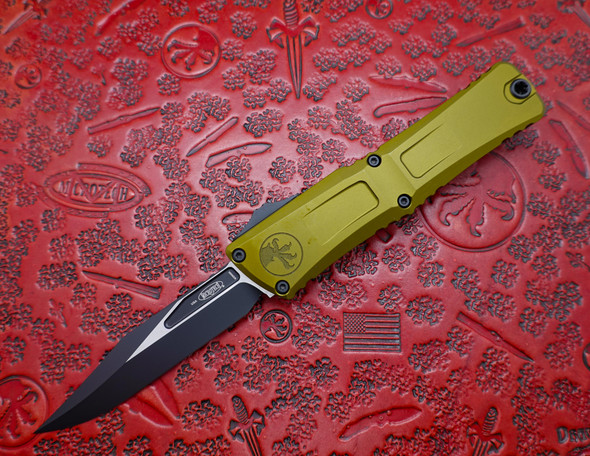 Microtech Combat Troodon Gen III Automatic OTF - OD Green Handle with Black Bowie Blade