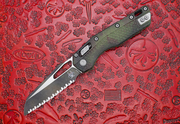 Microtech MSI RAM LOK Folding Knife – Outbreak Edition, Full Serrated Blade
