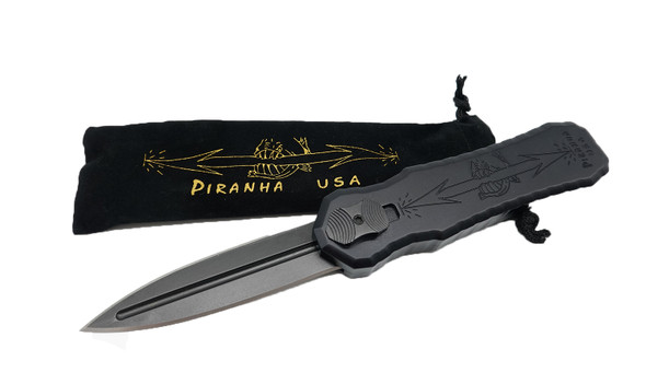 Piranha Excalibur OTF Black Standard Tactical