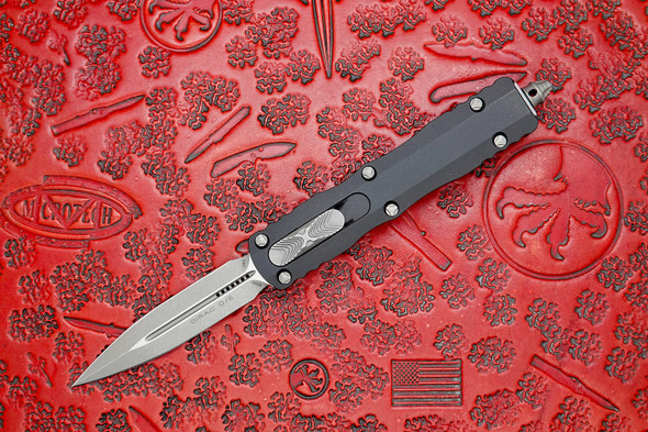 Microtech Dirac OTF Knife – Apocalyptic Double Edge Dagger, Black Handle