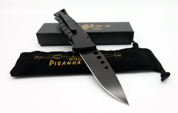 Piranha Amazon Tactical Black Automatic Knife