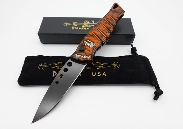 Piranha Amazon Automatic Knife Orange Tactical