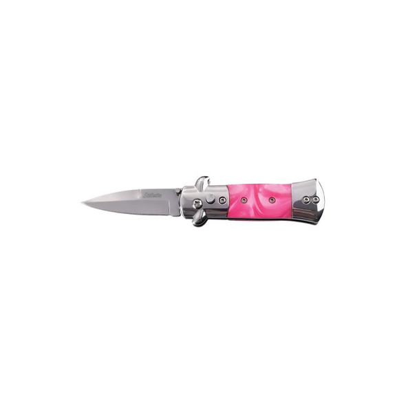 Mini Milano Pink Marble Stiletto Switchblade – CA Legal Automatic Knife