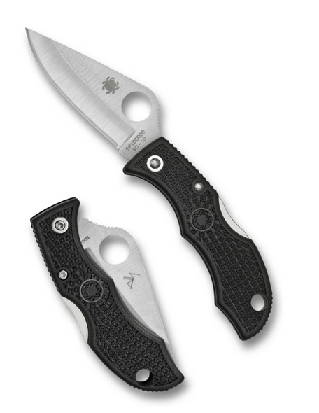 Spyderco Ladybug 3 Plain Edge VG10 Keychain Knife – Black FRN Handle