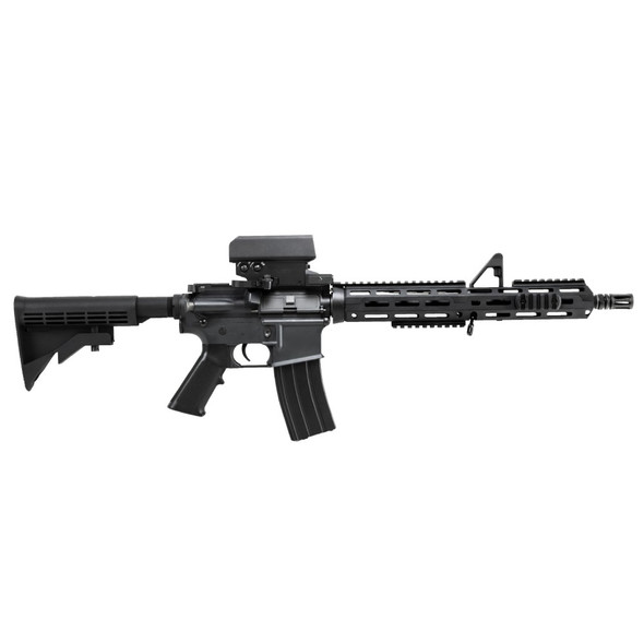 AR-15 equipped with medium M-LOK Picatinny rail, profile view