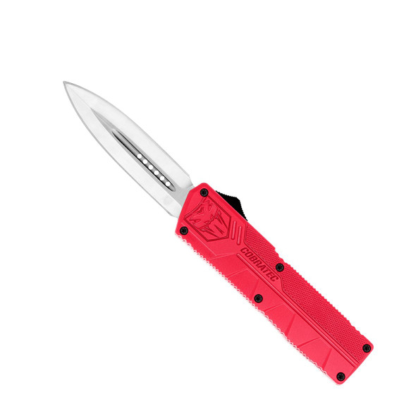 Cobratec Lightweight Red Double Edge Non-Serrated OTF