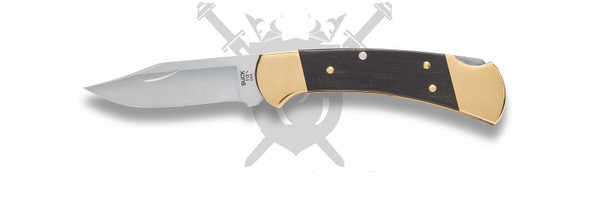 Buck 112 Slim Heritage Elite folding knife with MagnaCut blade and ebony wood handle open view